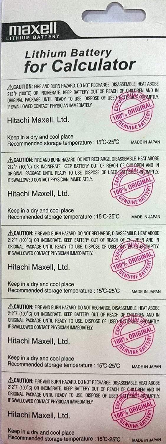 Maxell CR2016 Coin Type 3V Lithium Battery (5 Pieces)-General Purpose Batteries-dealsplant