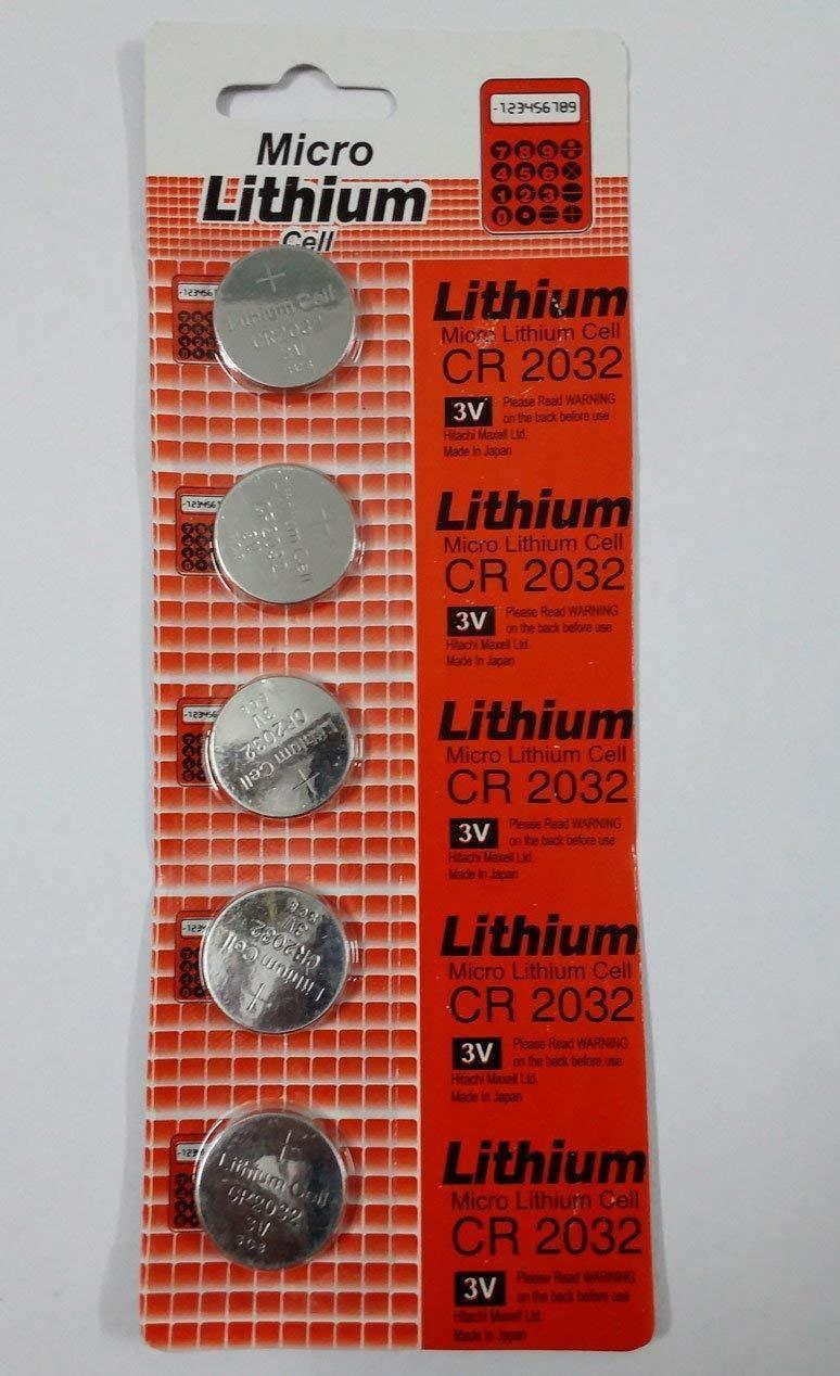 Micro Lithium Cell CR2032 3V Coin Battery Button Cell Pack of 5-General Purpose Batteries-dealsplant