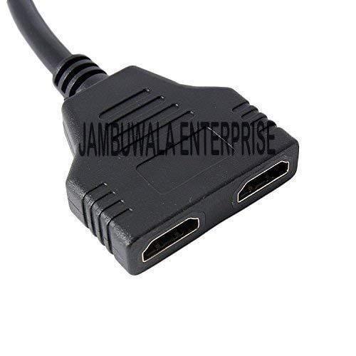 Dealsplant HDMI Male to Dual HDMI Female 1 to 2 Way Hdmi Splitter Cable Adapter-HDMI spliter cable-dealsplant