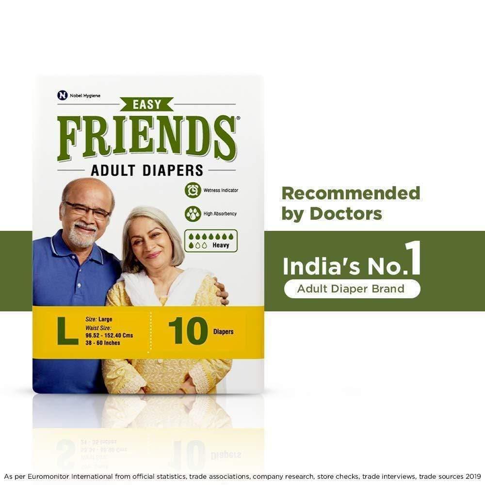 Friends Easy Adult Diapers Large-Health & Personal Care-dealsplant