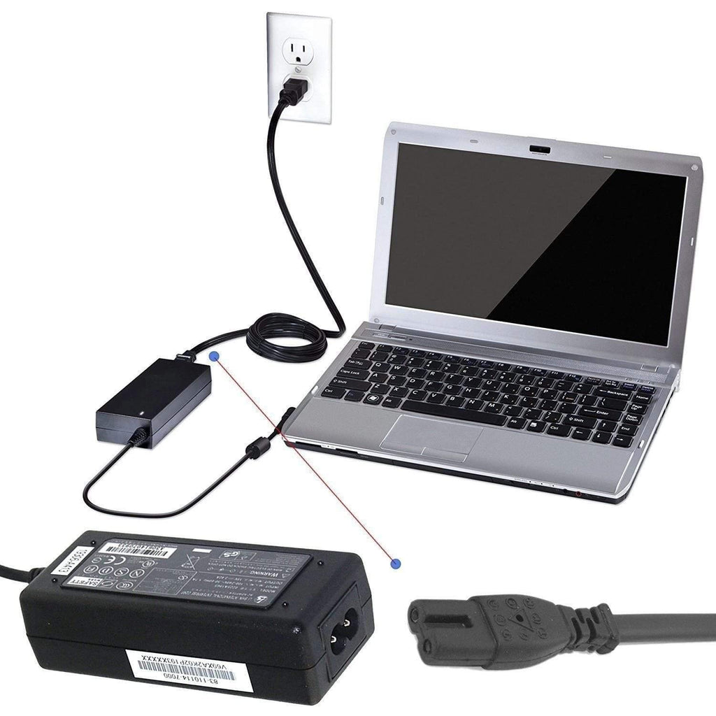 Dealsplant 2 Pin Power Cable Cord - Laptop adapter/Camera/Printer