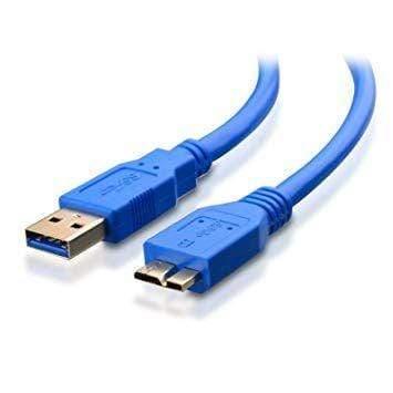 Dealsplant USB 3.0 A to Micro B Super Speed Full Copper Premium External HDD Cable for External Hard Disk Long Size Cable (1m - 3.3 feet)-Laptops & Computer Peripherals-dealsplant