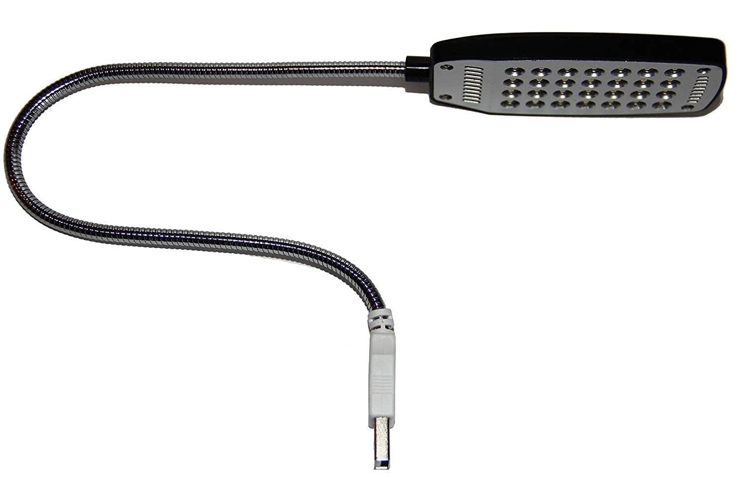 USB Reading Lamp with 28 LED Lights and Flexible Goose neck (Random Color)-LED Lights-dealsplant