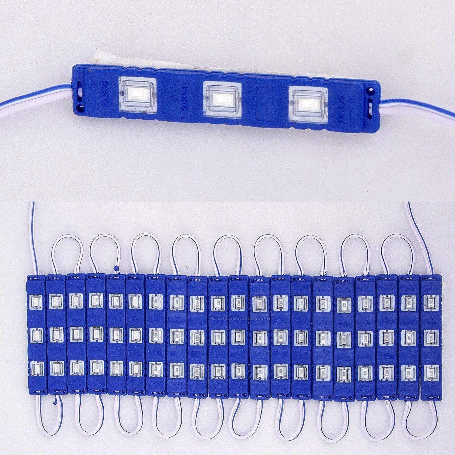 3 LED strips 12V 5630/5730 LED SMD Injection module Blue