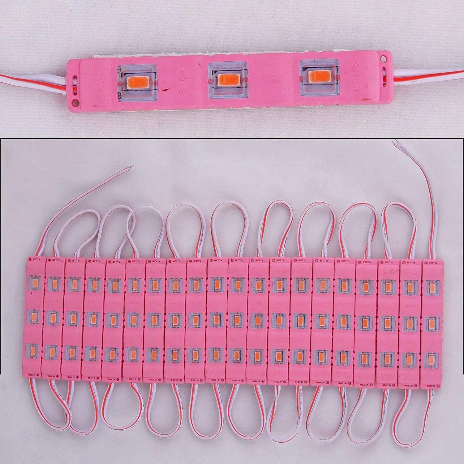 3 LED strips 12V Waterproof 5630/5730 LED SMD Injection module Pink - 20 module-Lightings & Bulbs-dealsplant