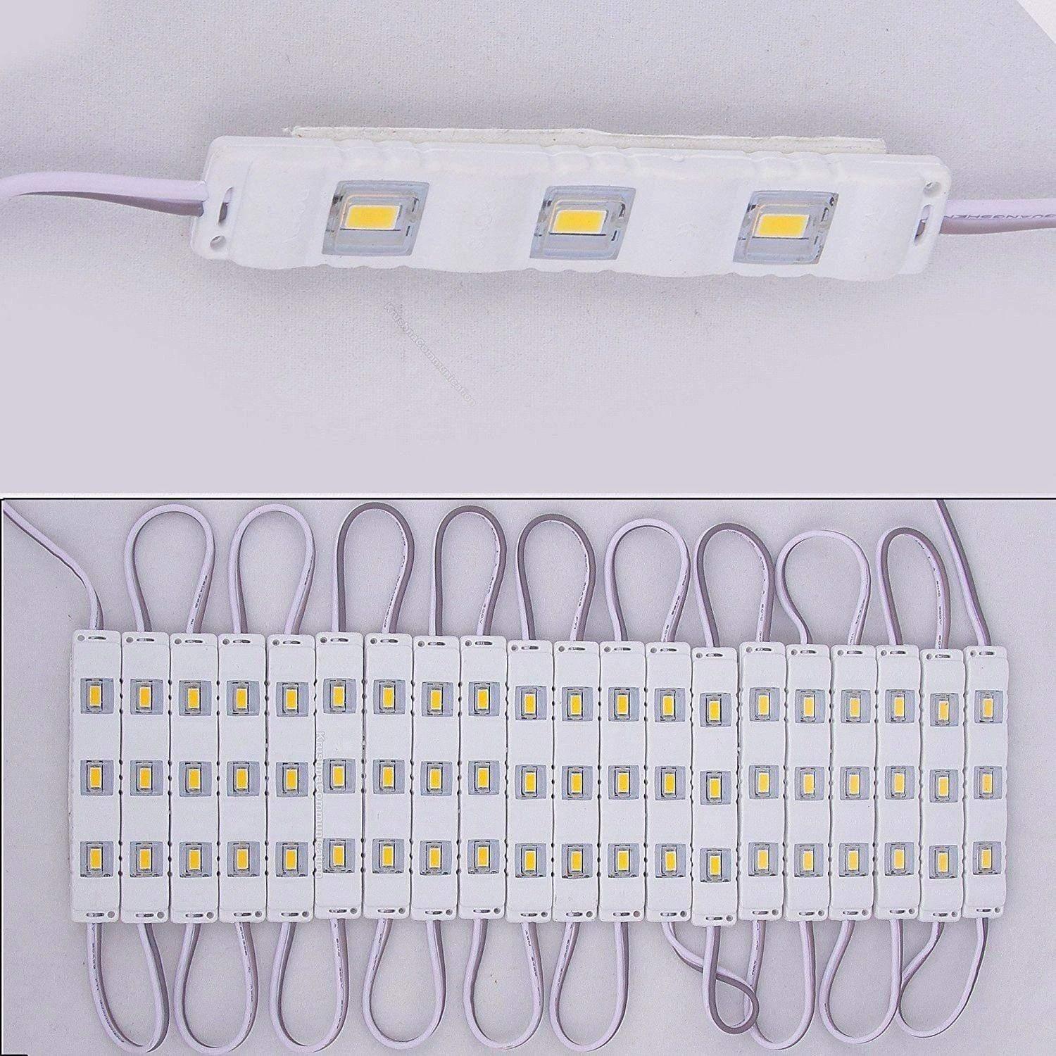 3 LED strips 12V Waterproof 5630/5730 LED SMD Injection module