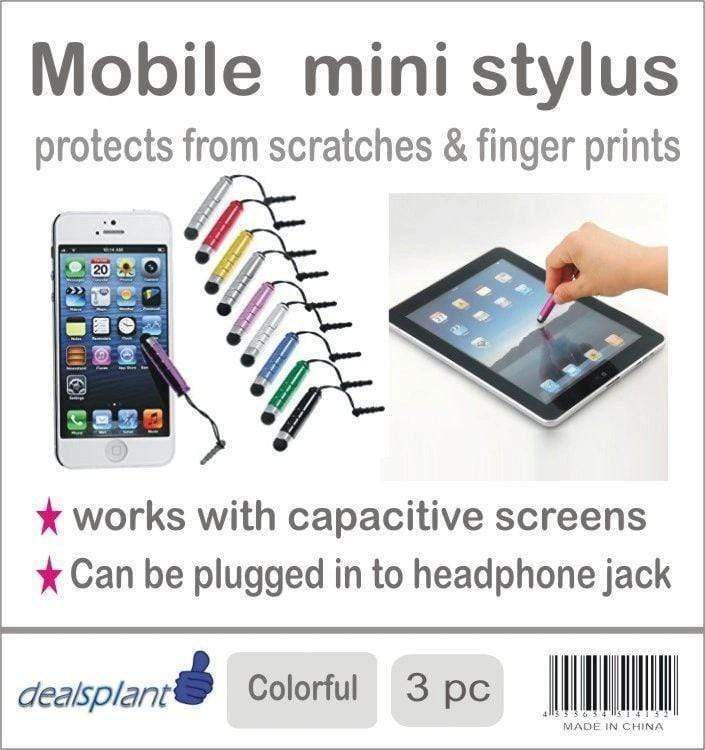 Dealsplant Combo of 3pcs Mini Stylus Pen for Android and iOS Smartphones with jack support