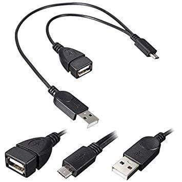 Dealsplant Micro USB Host OTG Cable with External USB Power Male Female for Mobile Phones and Tablets-Mobile Accessories-dealsplant
