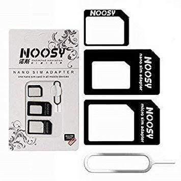 Noosy 4 IN 1 SIM Card Adapter Kit Nano, Micro,Needle For iPhone, Moto E, Nokia (3 Pcs)-Other Mobile Accessories-dealsplant
