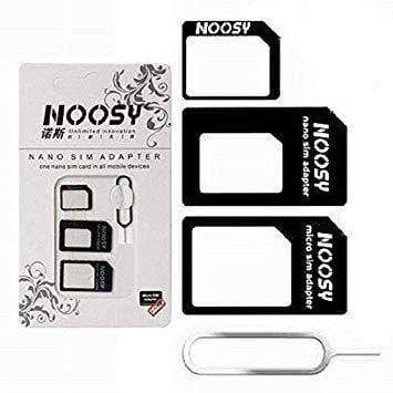 [UnBelievable Deal] Noosy 4 IN 1 SIM Card Adapter Kit Nano, Micro, Needle For iPhone, Moto, Samsung, Nokia-Other Mobile Accessories-dealsplant