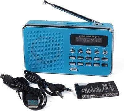 ONLITE LED Display Mini Speaker Portable FM Radio Player L-SS3 (Random Color)-RADIO PLAYER-dealsplant