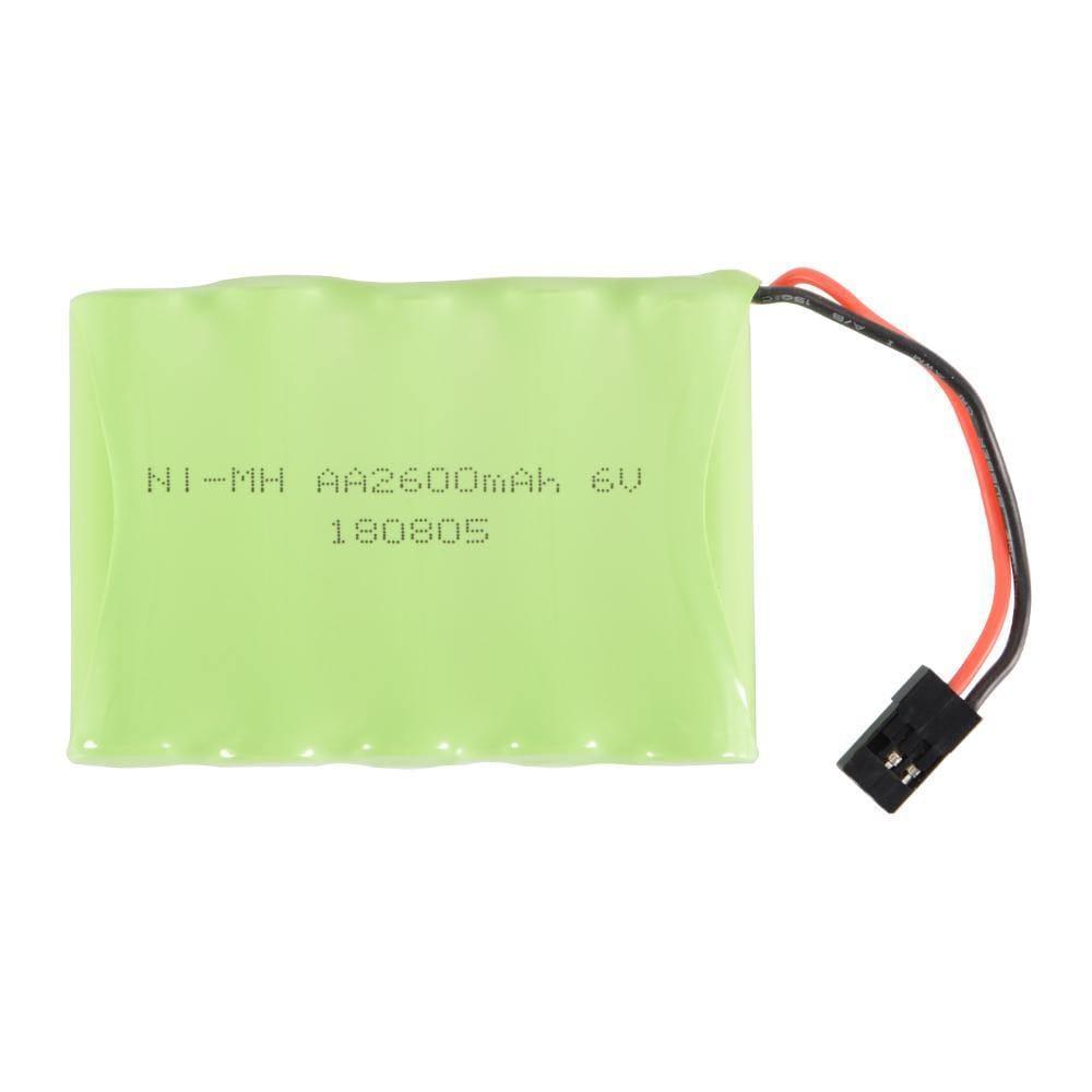 High Quality Rechargeable 6V 2600mAh Ni-Cd AA Battery Pack with SM 2P Plug for Toys / Cordless Phones-Rechargeable Batteries-dealsplant