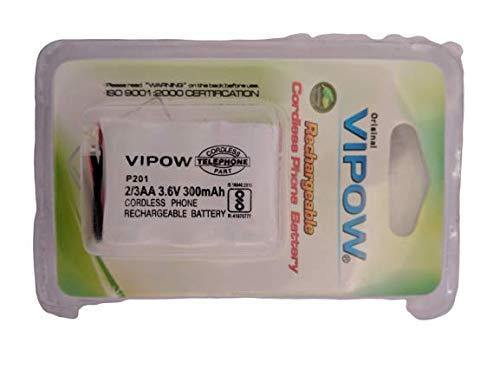 Vipow 2/3AA (P201) 3.6v 300mah Ni-Mh Cordless Phone Rechargeable Battery Pack for Cordless Phone-Rechargeable Batteries-dealsplant