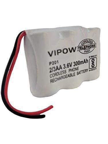 Vipow 2/3AA (P201) 3.6v 300mah Ni-Mh Cordless Phone Rechargeable Battery Pack for Cordless Phone-Rechargeable Batteries-dealsplant