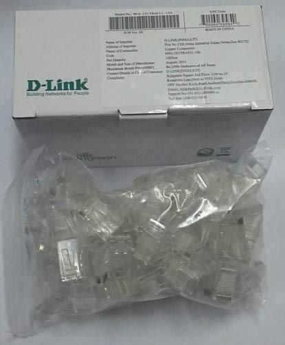 D-Link RJ45 Connector Module Plugs - Pack of 100 Nos-Router & Networking-dealsplant