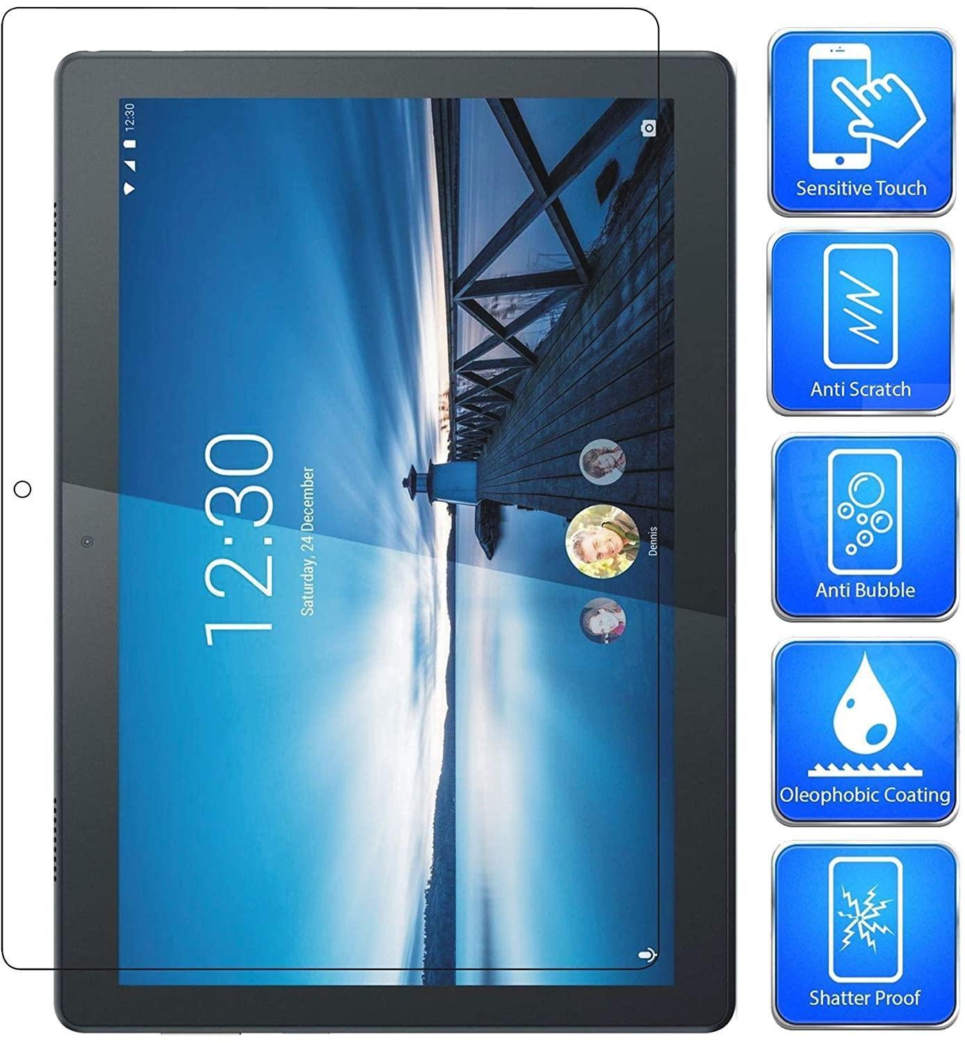 Dealsplant 2.5D Curved 0.3mm Tempered Glass Screen Protector Shield for Lenovo Tab M10-Tempered Glass-dealsplant