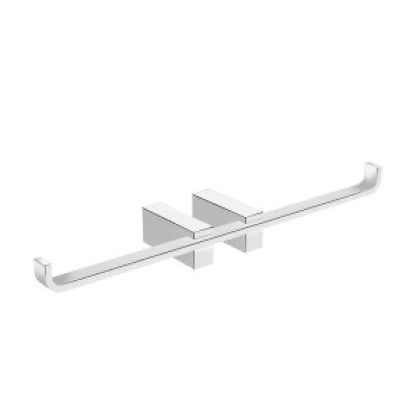 Parryware T6707A1 Double Paper Holder without Cover Polished Wall-mounted Metal-toilet paper holder-dealsplant