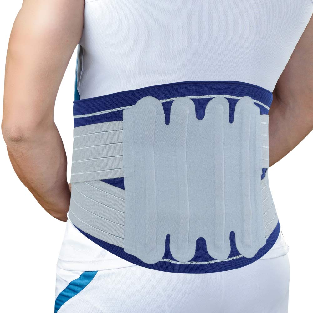 Dyna 3D Lumbo Grip DS Knitted Sacral Corset Back Pain Belt with Dual Strap (Large)-HEALTH &PERSONAL CARE-dealsplant