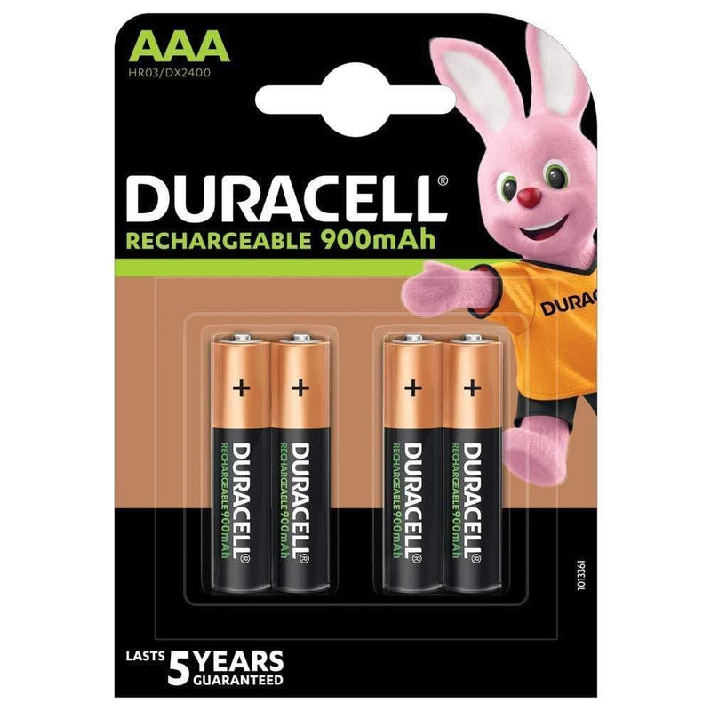 Duracell Rechargeable AAA 900mAh Batteries (Pack of 2)-Batteries-dealsplant