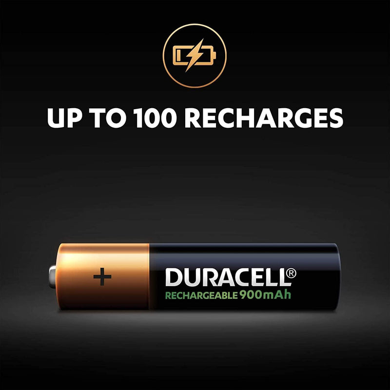 Duracell Rechargeable AAA 900mAh Batteries (Pack of 2)-Batteries-dealsplant