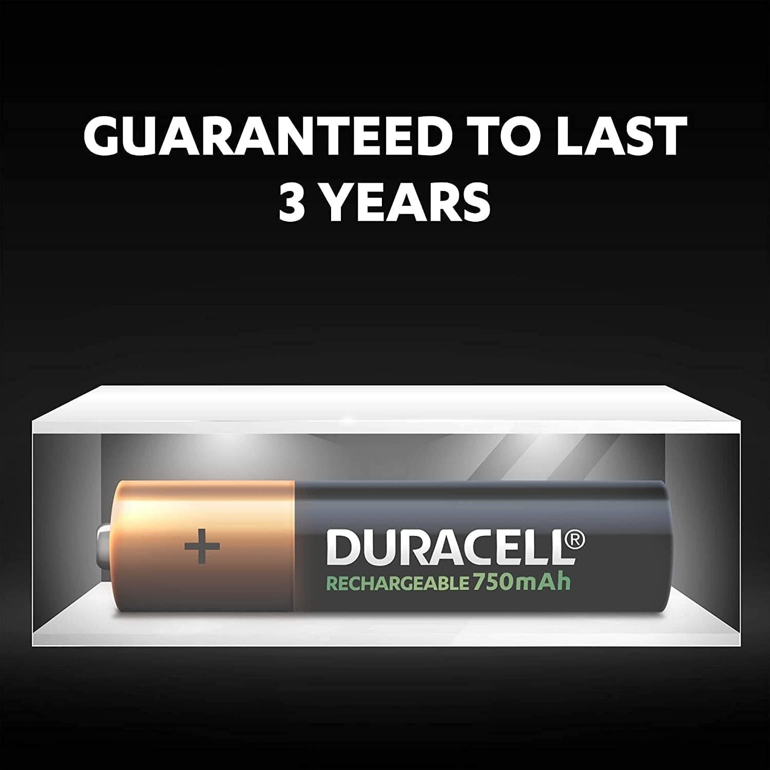 Duracell Rechargeable AAA 750mAh Batteries, Pack of 2-Battery-dealsplant