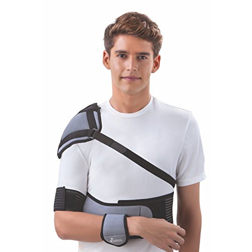Dyna Elastic Shoulder Immobiliser-With Shoulder Cup for Complete Immobilisation (Medium(For chest circumference of 80-90 cm))-HEALTH &PERSONAL CARE-dealsplant