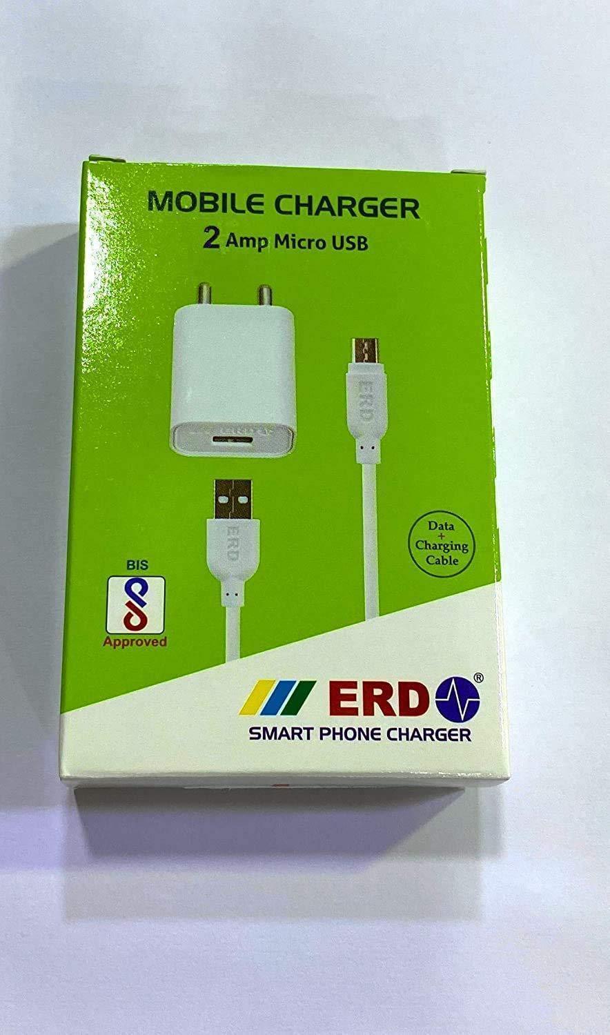 ERD TC-50 5V 2Amp Super Fast Charger with 1 Meter USB Cable for All Android Phones-Datacable & Chargers-dealsplant