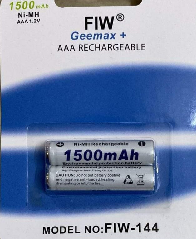 FIW GEEMAX AAA- Rechargeable Battery 1500 Mah FIW-144-Battery-dealsplant