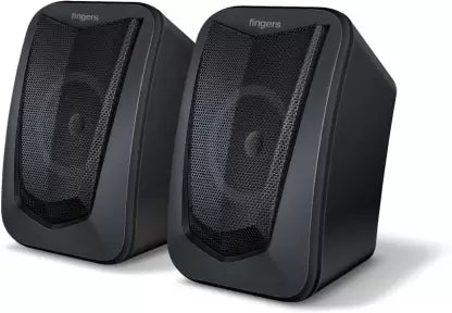 Fingers FunBeats 6 W Laptop/Desktop Speaker (Black, Stereo Channel)-Speakers-dealsplant