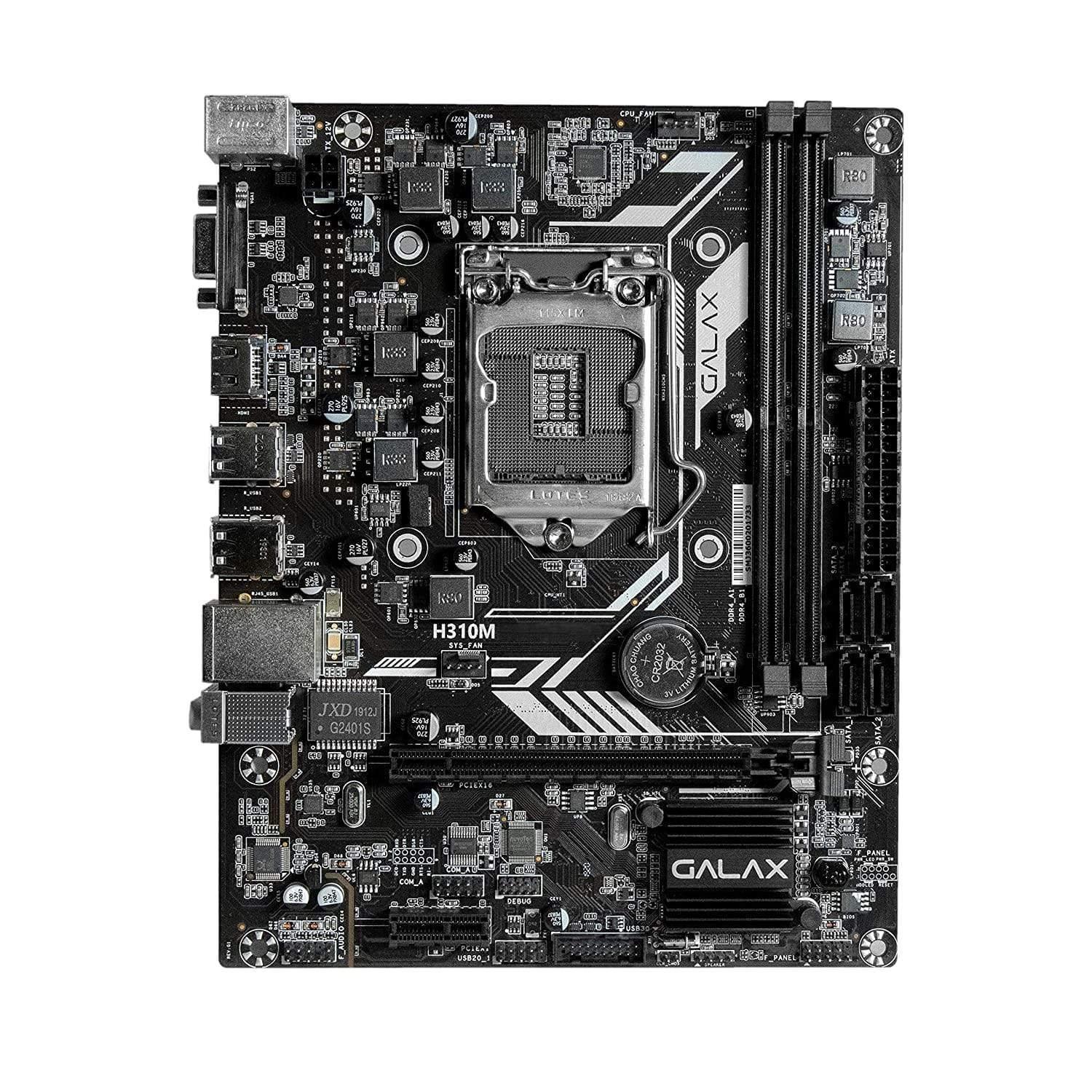 GALAX H310M Motherboard for Intel 6th, 7th, 8th and 9th Gen CPU-Mother Boards-dealsplant