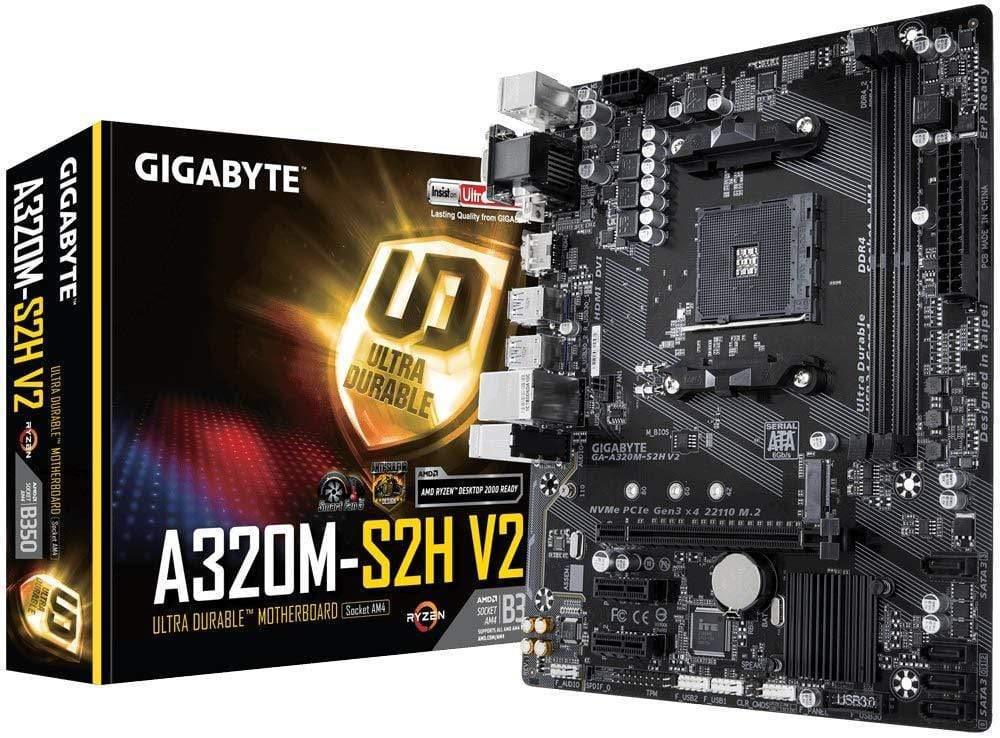 Gigabyte AMD A320M-S2H V2 Micro ATX DDR4-SDRAM Motherboard-Mother Boards-dealsplant