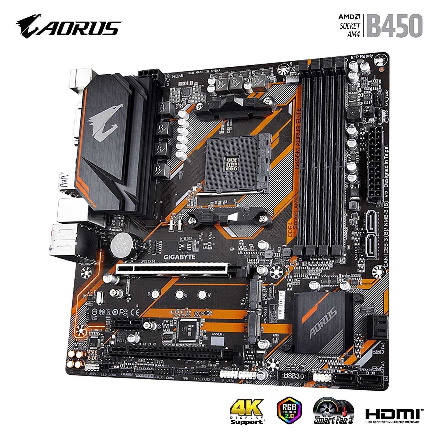 Motherboard Gigabyte B450 Aorus Pro Wifi Am4 Gaming Motherboard