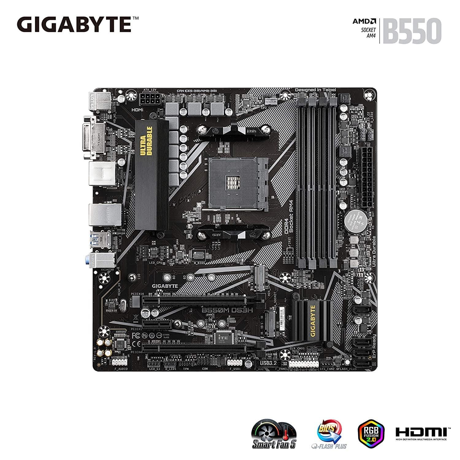 GIGABYTE B550M Gaming Mother Boards-Mother Boards-dealsplant