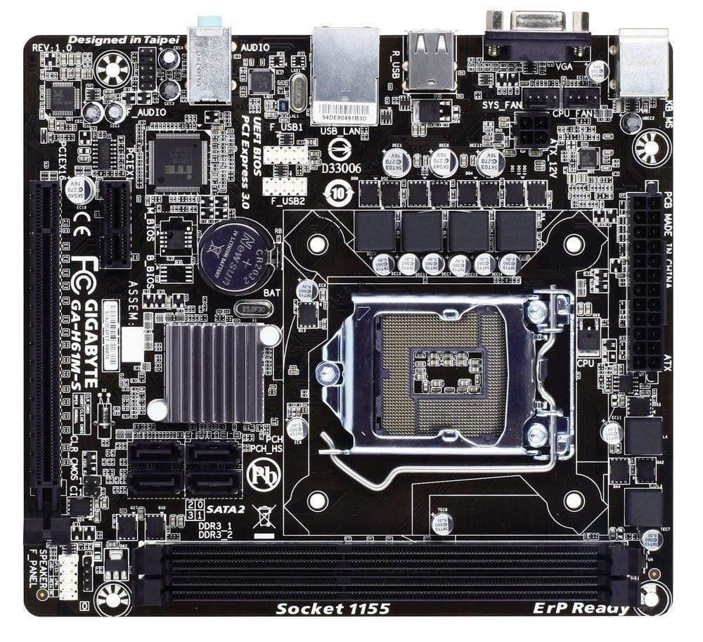 Gigabyte GA-H61M-S Intel 3rd Motherboard-Mother Boards-dealsplant