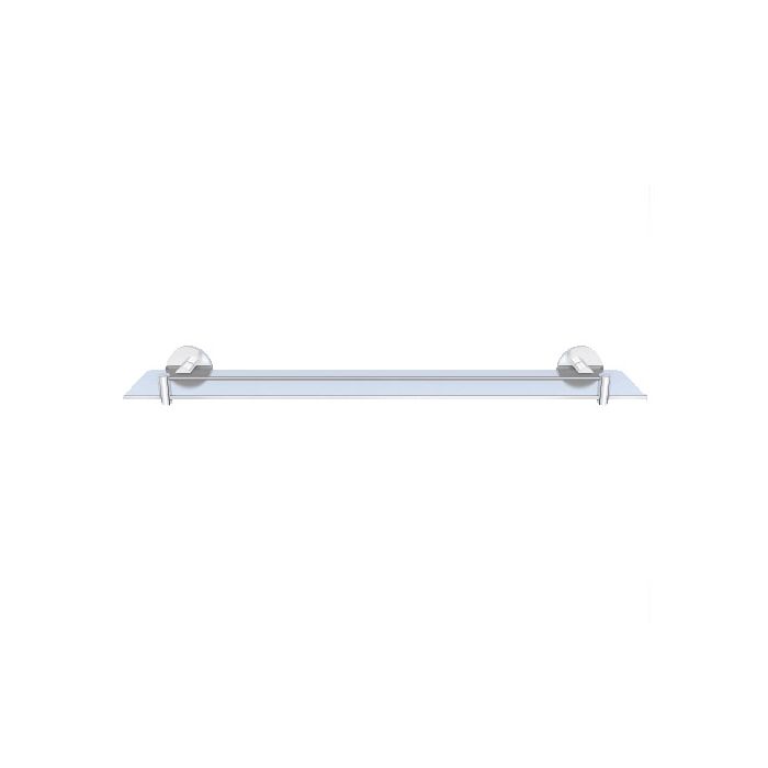 Jaquar Brass 600mm Long Glass Shelf(Chrome)-Bathroom Accessories-dealsplant