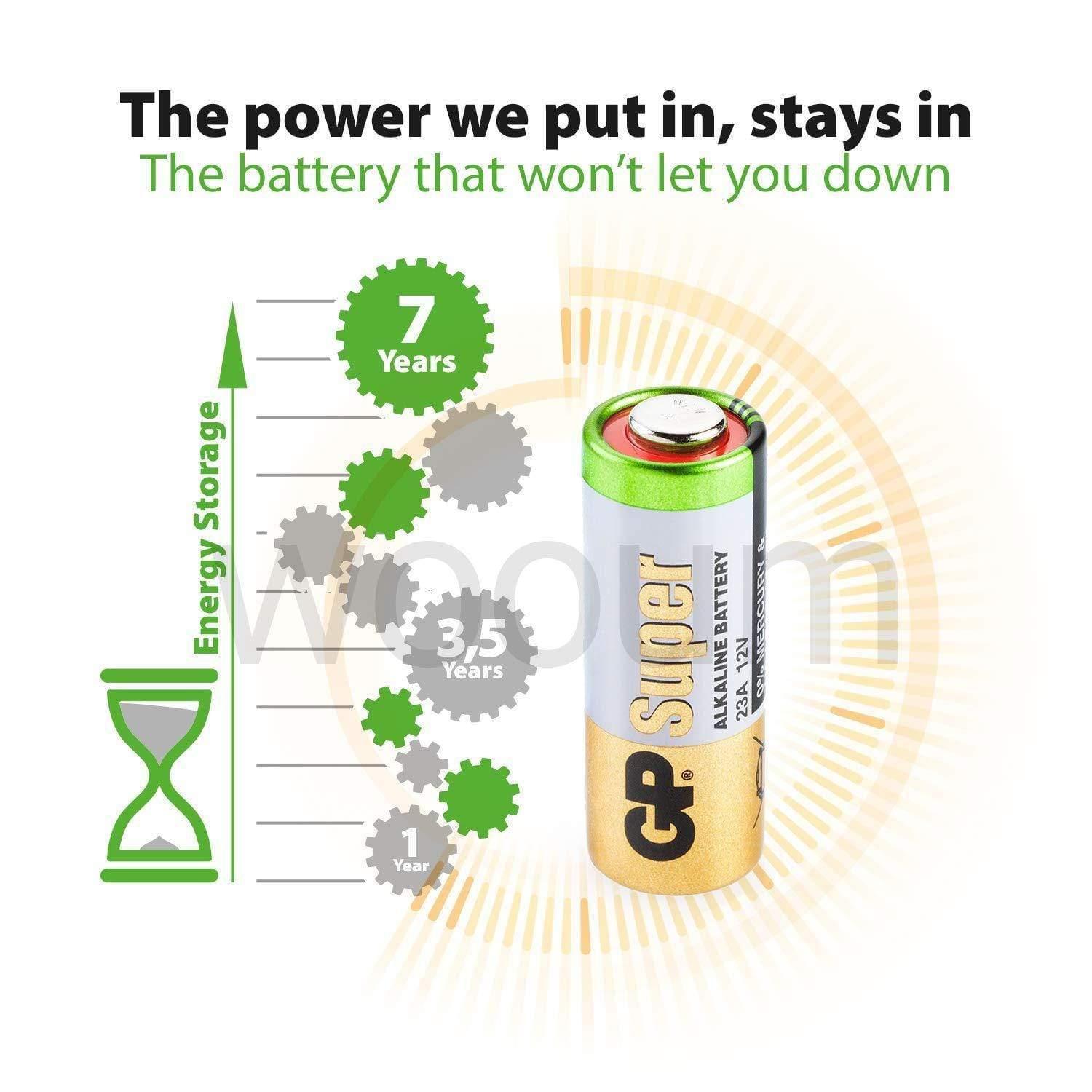 GP high voltage 23A Pack of 12V Alkaline Battery High Voltage Cell Car Remote Battery-General Purpose Batteries-dealsplant