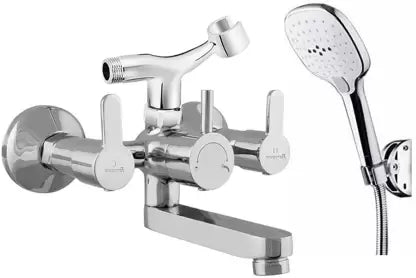 Parryware Wall Mixer With 3-Function Hand Shower 981707 Mixer Faucet (Wall Mount Installation Type)-Taps & Dies-dealsplant