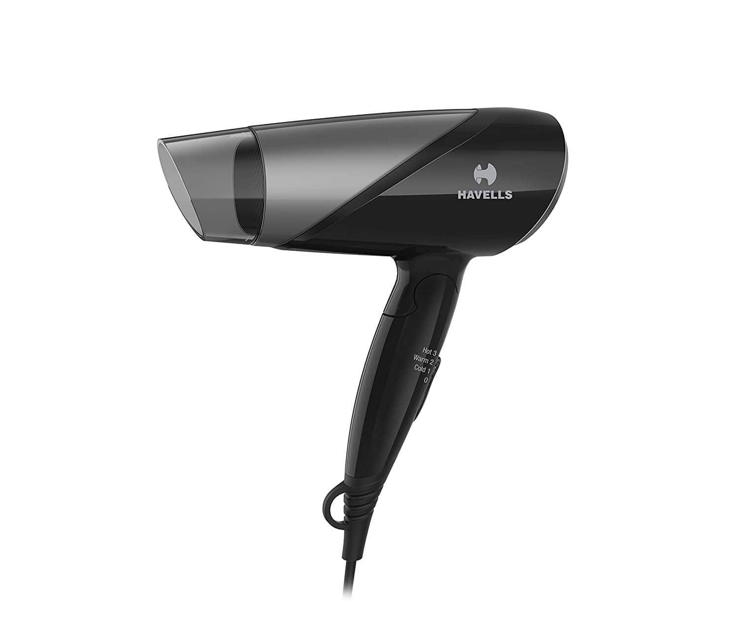 Havells HD3251 1600 W Ionic Cool SHOT & Foldable Hair Dryer (Black)-Home & Kitchen Accessories-dealsplant