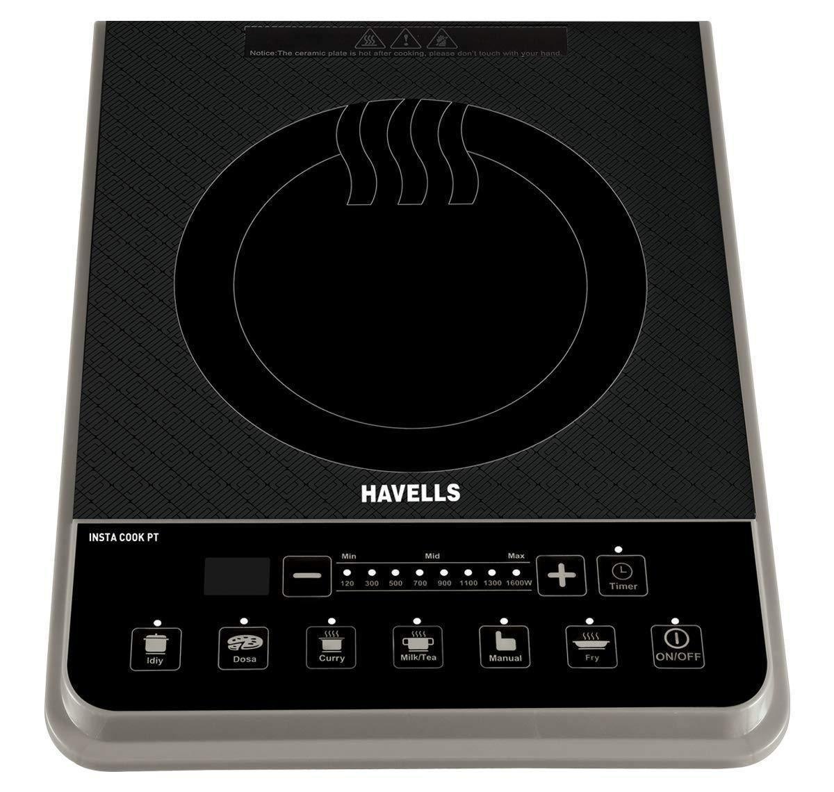 Havells Insta Cook PT 1600-Watt Induction Cooktop (Assorted Colors)-Home & Kitchen Appliances-dealsplant