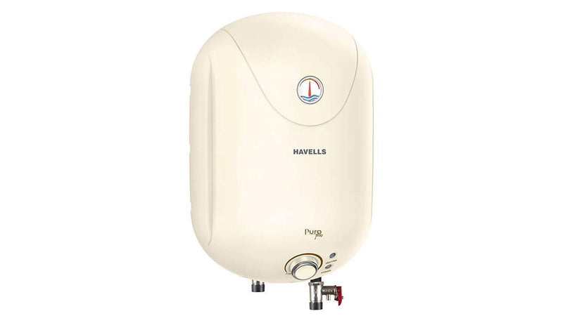 Havells Puro Turbo 15-Litre Storage Heater with Flexi Pipe, Safe Shock
