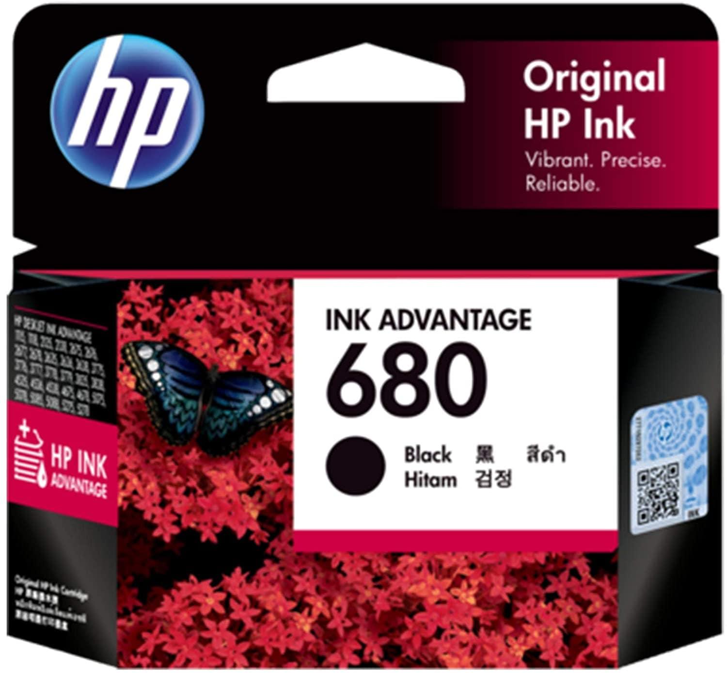 HP 680 Original Ink Advantage Cartridge (Black)-TONNER CATRIDGE-dealsplant
