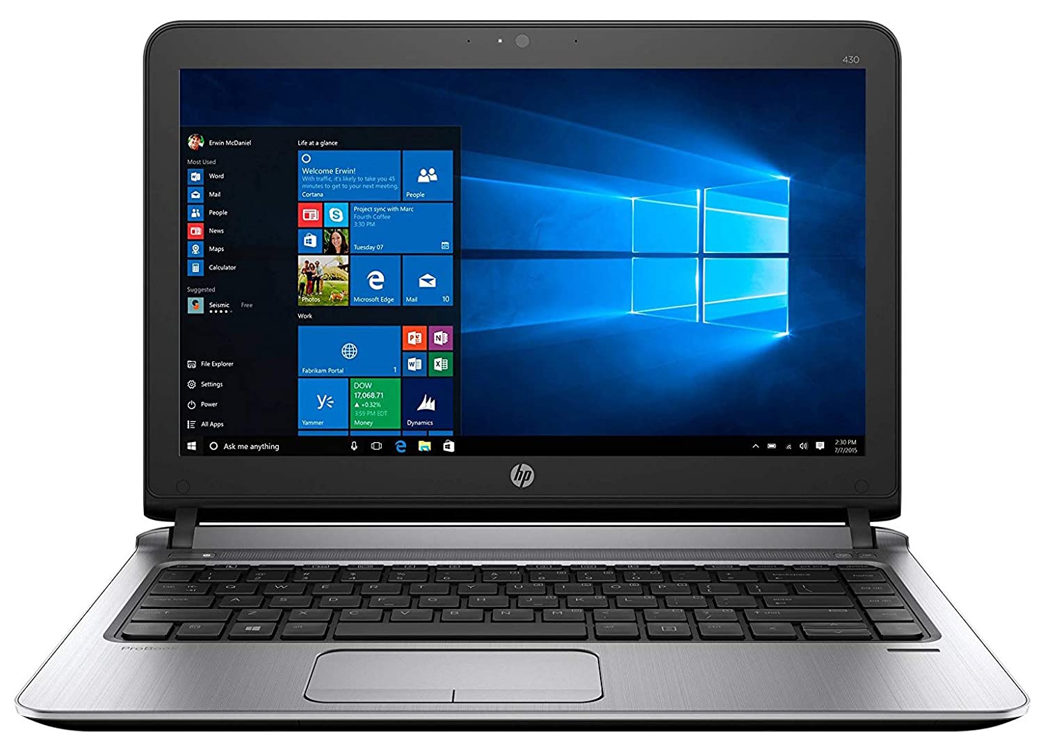 Refurbished HP ProBook 430 G3 Intel Core i5 6th Gen 13.3 inches Business Laptop (8GB RAM/256GB SSD/Windows 10 Pro/MS Office/HD Display/Integrated Graphics, 1.5Kg)-Laptops-dealsplant