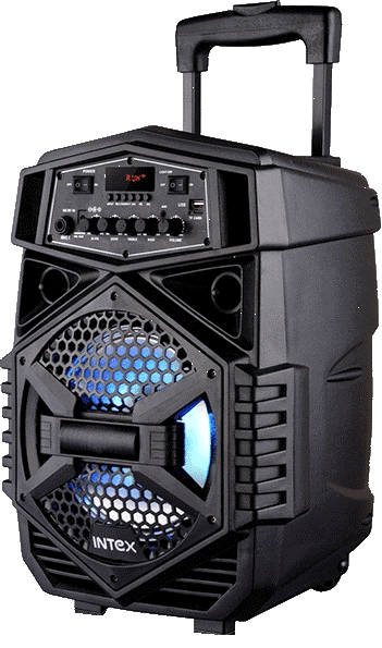 Intex Trolley Speaker T200 Multi media Party Speaker with Bluetooth/ FM/ USB/ TF card Support-Audio Speakers-dealsplant