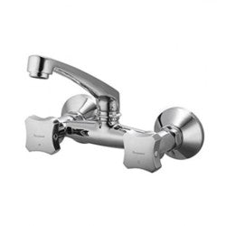 Parryware Jade Sink Mixer Wall Mounted Half Turn-Taps & Dies-dealsplant