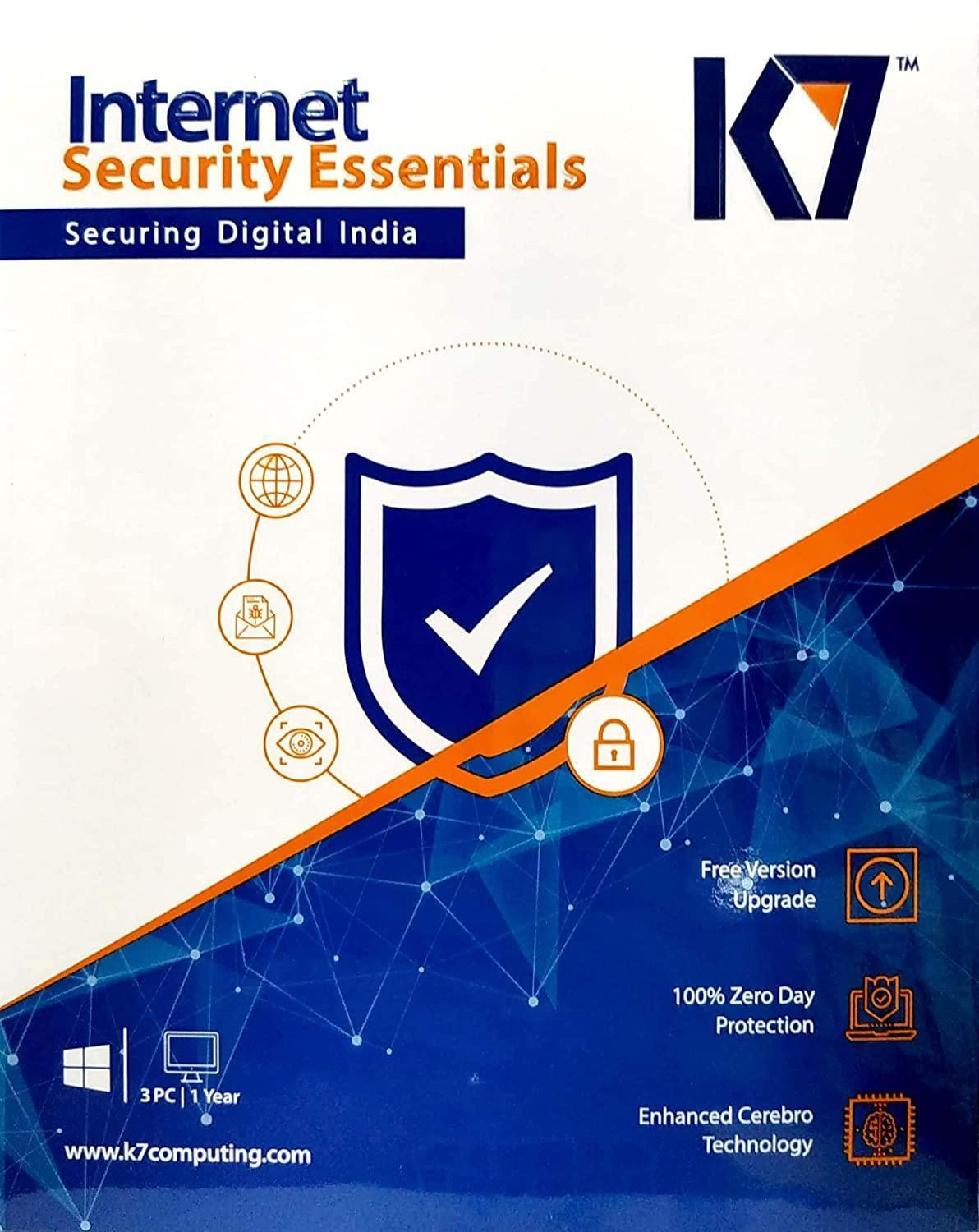 K7 Internet Security Essential 3 Key 1 year (Email Delivery in 2 hours - No CD)-Anti Virus Softwares-dealsplant