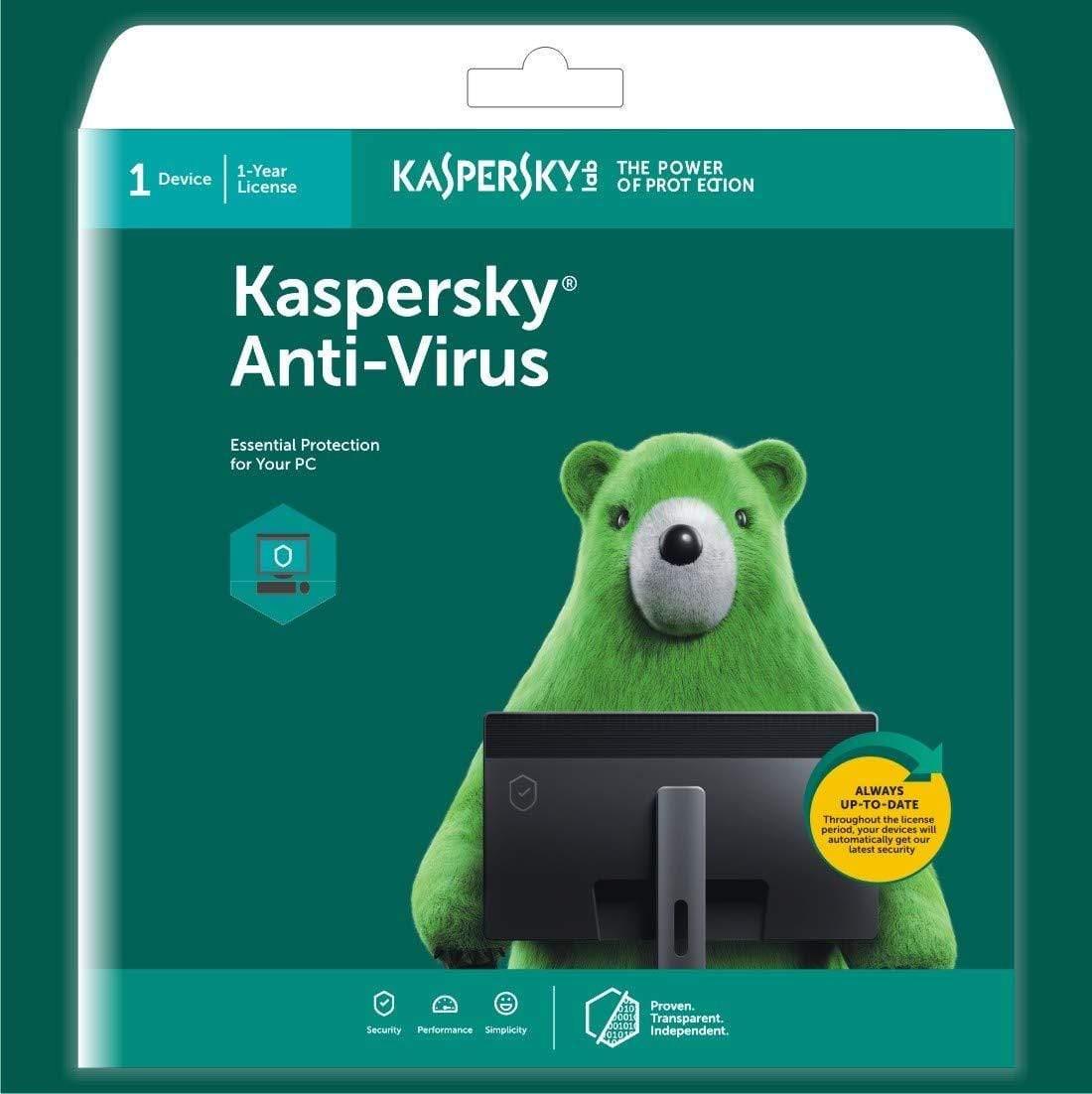 Kaspersky Anti-Virus Latest Version - 1 User, 3 Years (Code emailed in 2 Hours - No CD)-Anti Virus Softwares-dealsplant