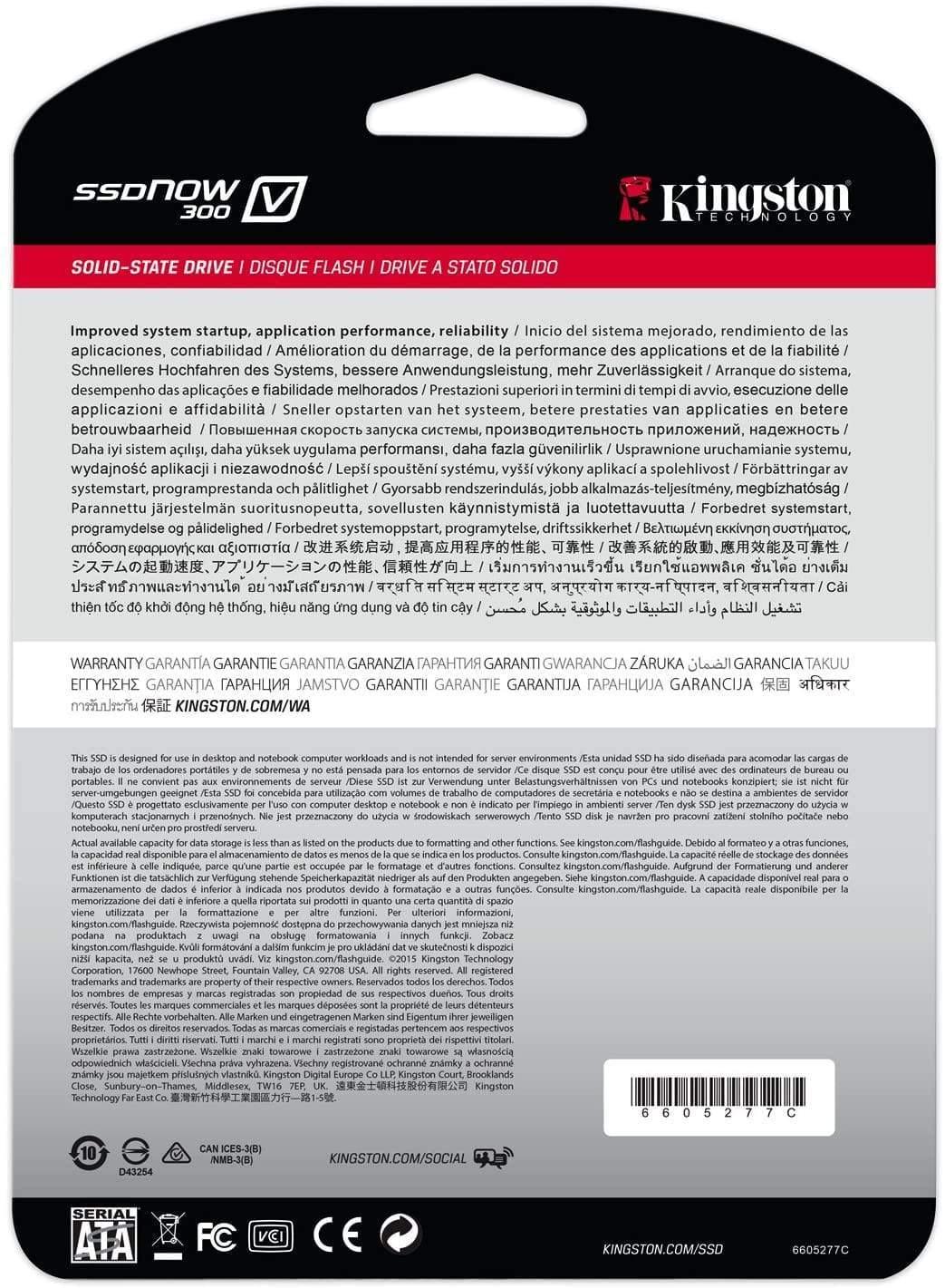 Kingston Digital 240GB SSDNow V300 SATA 3 2.5 (7mm height) Solid State Drive (SV300S37A/240G)-External Hard Drive-dealsplant