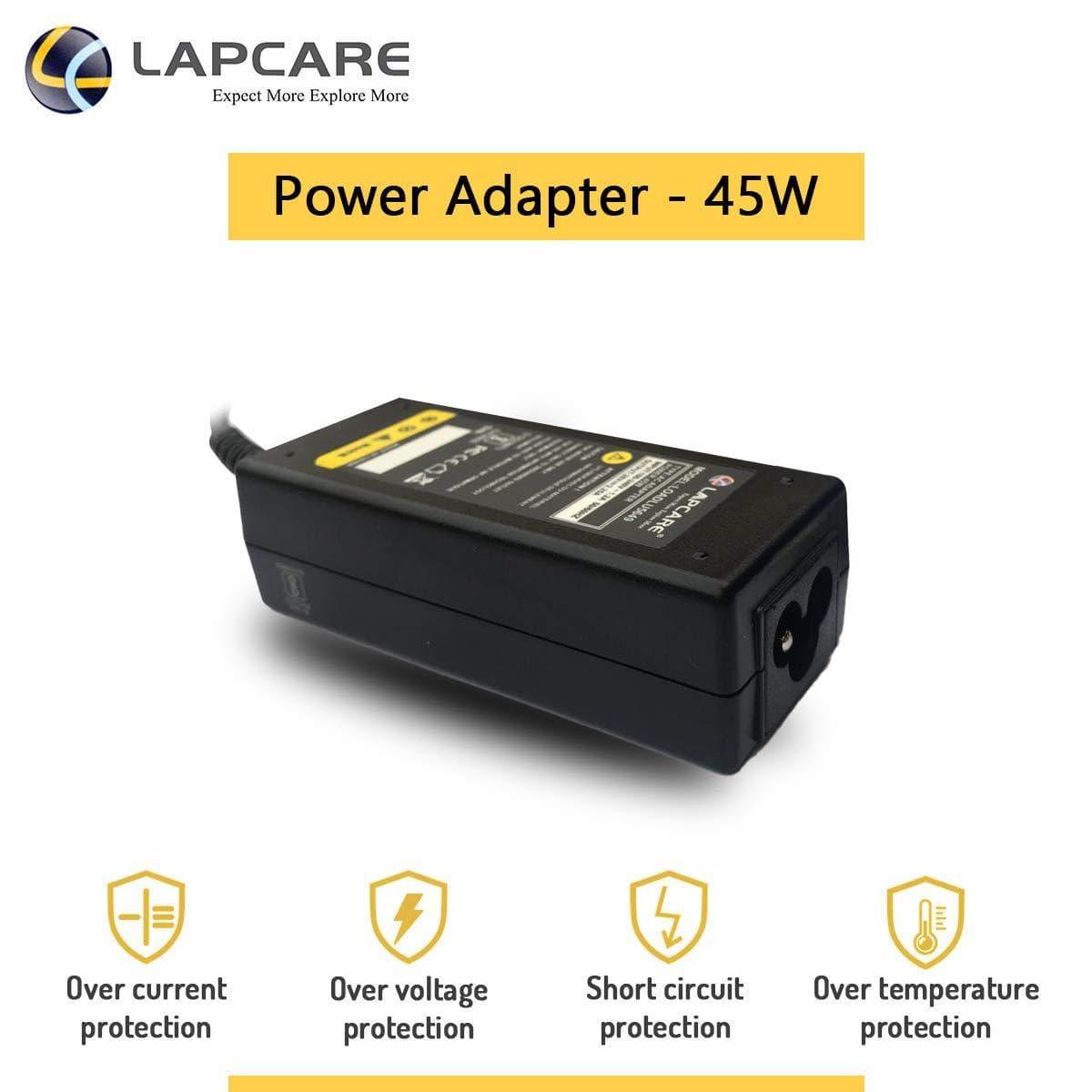 Lapcare Lenovo 45W Compatible USB Pin Laptop Adapter (power cable not included)-Laptop Power Adapters-dealsplant