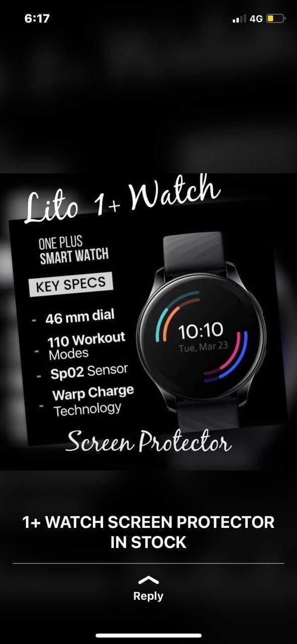 LITO S+3D covered oneplus watch 46 mm Screen Protector-Screen Protector-dealsplant