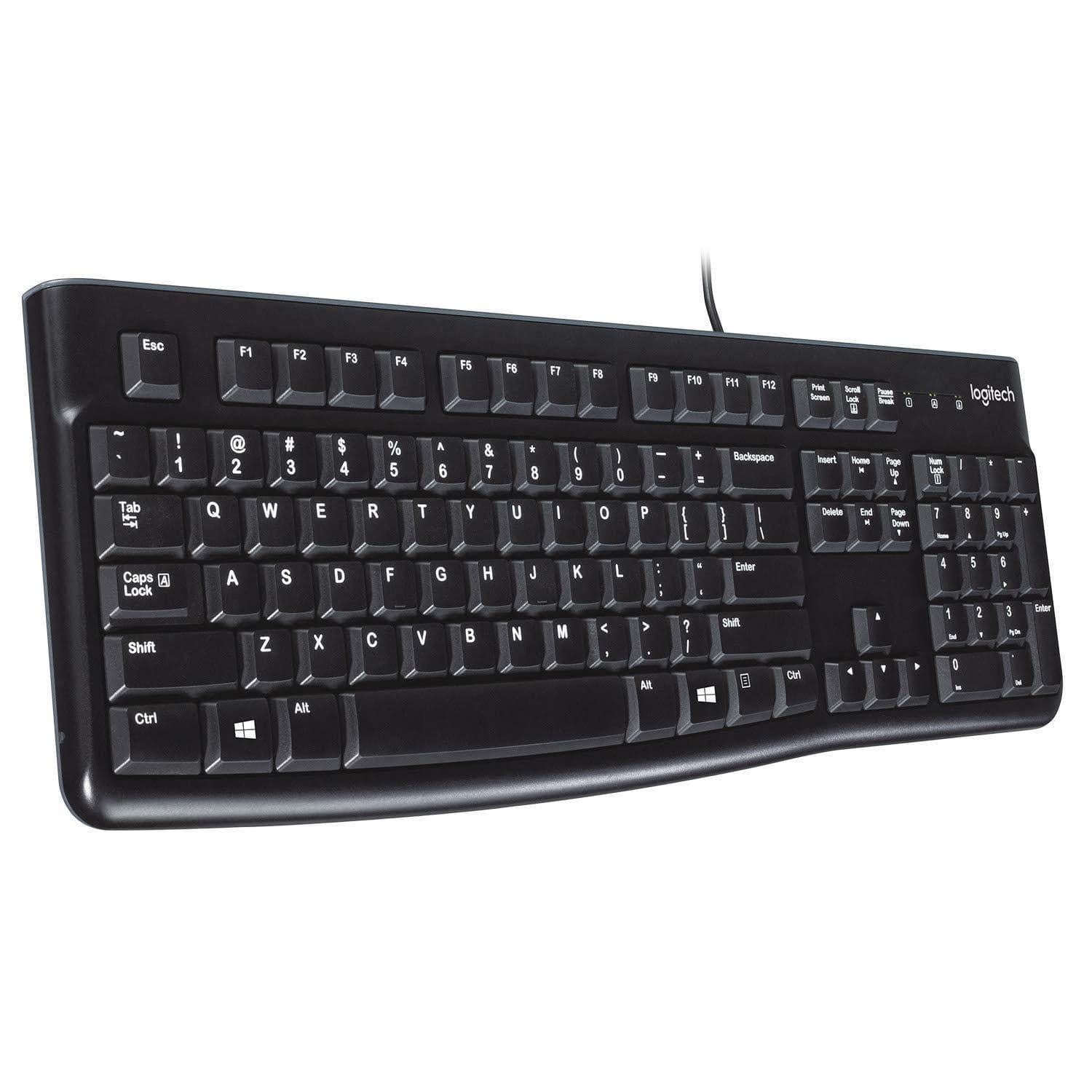 Logitech Usb Keyboard K120 Wired Plug-and-Play.-Computers and Laptops-dealsplant